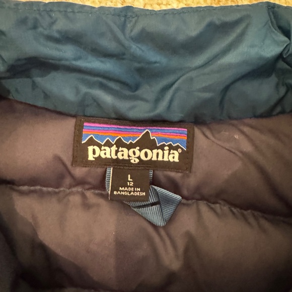 Kids Blue Patagonia Puffer vest - Picture 2 of 4